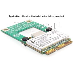 Adapter mini PCI-Express half-size - full-size