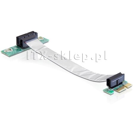 Elastyczny przedłużacz PCI-Express Riser x1 dla płyt mini-ITX taśma 13cm