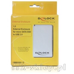 Obudowa zewnętrzna do dysku 1,8" micro SATA/SSD USB 3.0