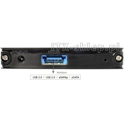 Obudowa zewnętrzna do dysku 2,5" Multiport USB 3.0 + eSATAp 9,5mm Delock 42488
