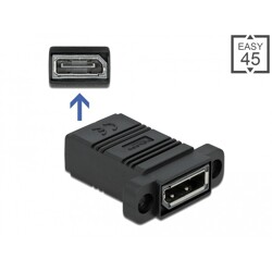 Adapter prosty Easy45 DisplayPort Delock 81309