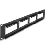 Moduł Easy45 krosownica 19″, wycięcie 4 x 90,5 x 45,2 mm 2U, czarna Delock 81378