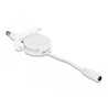 Moduł Easy45 kabel zasilania zwijany DC 5,5 x 2,1 mm żeński / męski biały Delock 81377