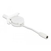Moduł Easy45 kabel zasilania zwijany DC 5,5 x 2,1 mm żeński / żeński biały Delock 81376