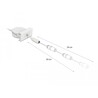 Moduł Easy45 kabel zasilania zwijany DC 5,5 x 2,1 mm żeński / żeński biały Delock 81376