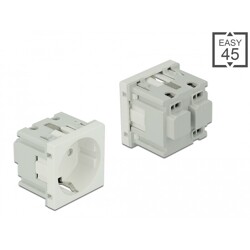 Moduł Easy45 uziemione gniazdo zasilania 45 x 45 mm Delock 81392