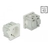 Moduł Easy45 uziemione gniazdo zasilania 45 x 45 mm Delock 81392