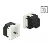 Moduł Easy45 uziemione gniazdo zasilania do podwójnego 45 x 45 mm Delock 81422