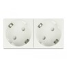 Moduł Easy45 uziemione gniazdo zasilania rozszerzalne do podwójnego, z ustawieniem 45° 45 x 45 mm Delock 81426