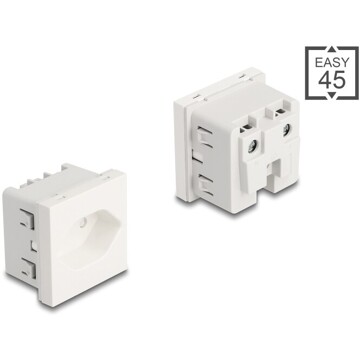 Moduł Easy45 uziemione gniazdo zasilania T13 Szwajcaria 45 x 45 mm Delock 81437