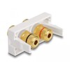 Moduł Easy45 2 x złącza zaciskowe, pierścień czarny / czerwony, 22,5 x 45 mm Delock 81397
