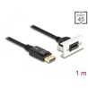 Moduł Easy45 DisplayPort 8K 30 Hz z krótkim kablem, 22,5 x 45 mm Delock 81387