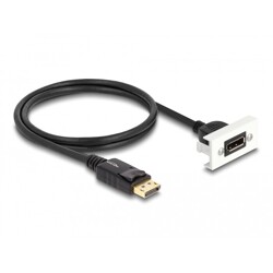 Moduł Easy45 DisplayPort 8K 30 Hz z krótkim kablem, 22,5 x 45 mm Delock 81387