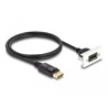 Moduł Easy45 DisplayPort 8K 30 Hz z krótkim kablem, 22,5 x 45 mm Delock 81387