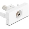Moduł Easy45 Stereo jack żeński 3,5 mm 3-pinowy do Stereo jack żeński 3,5 mm 3-pinowy biały Delock 90848