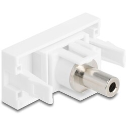 Moduł Easy45 Stereo jack żeński 3,5 mm 3-pinowy do Stereo jack żeński 3,5 mm 3-pinowy biały Delock 90848