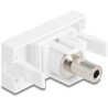 Moduł Easy45 Stereo jack żeński 3,5 mm 3-pinowy do Stereo jack żeński 3,5 mm 3-pinowy biały Delock 90848