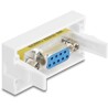 Moduł Easy45 Sub-D 9 żeński na żeński 22,5 x 45 mm Delock 81556