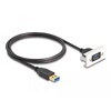Moduł Easy45 USB 5 Gbps Typu-A żeńskie na USB Typu-A męskie z krótkim kablem, 22,5 x 45 mm Delock 81399