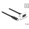 Moduł Easy45 USB SuperSpeed 10 Gbps (USB 3.2 Gen 2) USB Type-C™ żeńskie na USB Type-C™ męskie z krótkim kablem, 22,5 x 45 mm Del