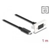Moduł Easy45 USB SuperSpeed 10 Gbps (USB 3.2 Gen 2) USB Type-C™ żeńskie na USB Type-C™ męskie z krótkim kablem, 22,5 x 45 mm Del
