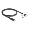 Moduł Easy45 USB SuperSpeed 10 Gbps (USB 3.2 Gen 2) USB Type-C™ żeńskie na USB Type-C™ męskie z krótkim kablem, 22,5 x 45 mm Del