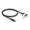 Moduł Easy45 USB SuperSpeed 10 Gbps (USB 3.2 Gen 2) USB Typu-A żeńskie na USB Type-C™ męskie z krótkim kablem, 22,5 x 45 mm Delo
