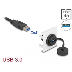 Moduł Easy45 USB SuperSpeed 5 Gbps (USB 3.2 Gen 1) USB Typu-A, 45 x 45 mm Delock 81410