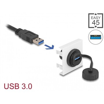 Moduł Easy45 USB SuperSpeed 5 Gbps (USB 3.2 Gen 1) USB Typu-A, 45 x 45 mm Delock 81410