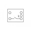 Przełącznik Easy45 1-klawiszowy podtynkowy 1-obwód 1-stan 45 x 45 mm biały Delock 81359