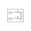 Przełącznik Easy45 1-klawiszowy podtynkowy 2-obwody 1-stan 45 x 45 mm biały Delock 81360