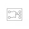 Przełącznik Easy45 2-klawiszowy podtynkowy 1-obwód 1-stan 45 x 45 mm biały Delock 81363
