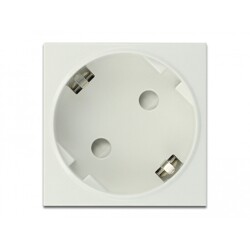 Easy45 uziemione gniazdo zasilania rozszerzalne, z ustawieniem 45° 45 x 45 mm 10 sztuk Delock 81324
