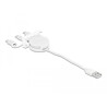 Kabel rozwijany Easy45 moduł USB 2.0, 3 w 1, USB Typ-A do USB-C™, Micro USB i Lightning, biały Delock 81375
