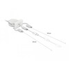 Kabel rozwijany Easy45 moduł USB 2.0, 3 w 1, USB Typ-A do USB-C™, Micro USB i Lightning, biały Delock 81375