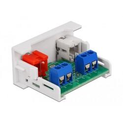Moduł 2 x RCA Easy45 port żeński 22,5 x 45 mm Delock 81338