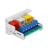 Moduł 3 x RCA Easy45 port żeński 22,5 x 45 mm Delock 81339