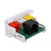 Moduł Easy45 3 x RCA żeński do port żeński RJ45 22,5 x 45 mm Delock 81342