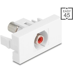 Moduł Easy45 Cinch gniazdo do Cinch gniazdo czerwone / białe Delock 90857