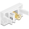 Moduł Easy45 Cinch gniazdo do Cinch gniazdo pozłacane białe Delock 90861
