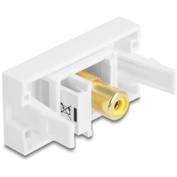 Moduł Easy45 Cinch gniazdo do Cinch gniazdo pozłacane żółte / białe Delock 90859