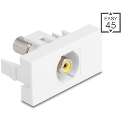Moduł Easy45 Cinch gniazdo do Cinch gniazdo żółte / białe Delock 90856