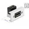Moduł Easy45 DisplayPort Moduł, pod kątem 90°, 22,5 x 45 mm Delock 81306
