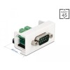 Moduł Easy45 D-Sub 9 pin, męski do bloku zacisków 10 pin, 22,5 x 45 mm Delock 81351