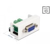 Moduł Easy45 D-Sub 9 pin, żeński do bloku zacisków 10 pin, 22,5 x 45 mm Delock 81350