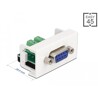 Moduł Easy45 D-Sub 9 pin, żeński do bloku zacisków 10 pin, 22,5 x 45 mm Delock 81350