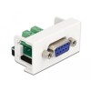 Moduł Easy45 D-Sub 9 pin, żeński do bloku zacisków 10 pin, 22,5 x 45 mm Delock 81350
