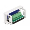Moduł Easy45 D-Sub 9 pin, żeński do bloku zacisków 6 pin, 22,5 x 45 mm Delock 81348