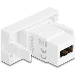 Moduł Easy45 EASY-USB 2.0 Typ-A gniazdo do EASY-USB Typ-A gniazdo białe Delock 90866