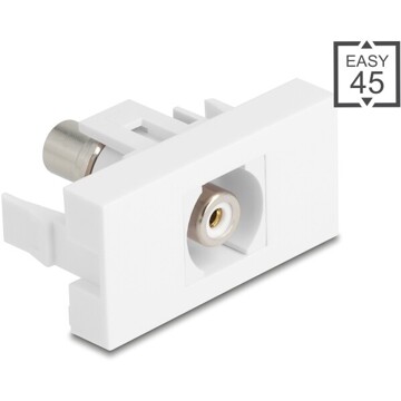 Moduł Easy45 gniazdo do Cinch gniazdo białe Delock 90858